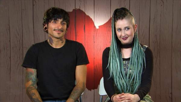 Jes y Yara, en 'First dates'. Jes y Yara, en 'First dates'.