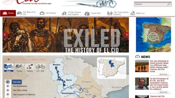 El Camino del Cid presenta su página web en inglés El Camino del Cid presenta su página web en inglés