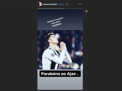 Mensaje de Katia Aveiro a Cristiano