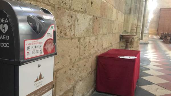 La Catedral de Segovia instala desfibriladores para 'cardioproteger' a sus visitantes La Catedral de Segovia instala desfibriladores para 'cardioproteger' a sus visitantes