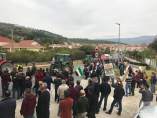 Agricultores se concentran en Jaraíz de la Vera para reclamar a las industrias una subida de precios para el pimentón