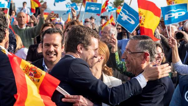 Pablo Casado, líder del PP, en un mítin en Palma de Mallorca. Pablo Casado, líder del PP, en un mítin en Palma de Mallorca.