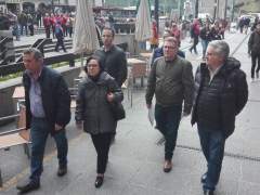 Familia del trabajador fallecido
