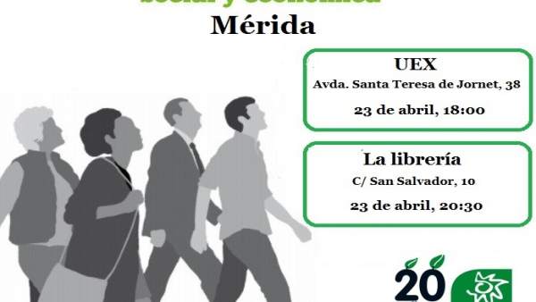 Ecologistas en Acción presenta el próximo martes en Mérida la publicación 'Nuevos escenarios post-colapso' Ecologistas en Acción presenta el próximo martes en Mérida la publicación 'Nuevos escenarios post-colapso'