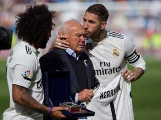 Sergio Ramos, con Herrerín