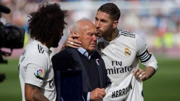Sergio Ramos, con Herrerín Sergio Ramos, con Herrerín