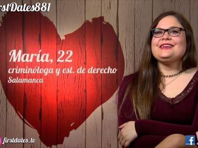 María, en 'First dates'.