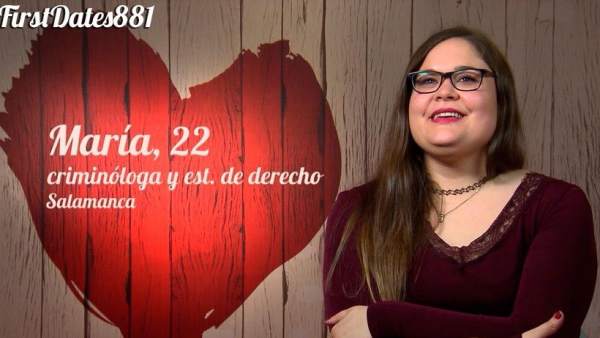 María, en 'First dates'. María, en 'First dates'.