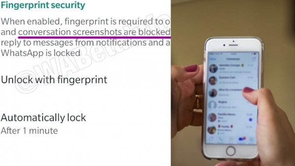Bloqueo de capturas de pantalla en Whatsapp Bloqueo de capturas de pantalla en Whatsapp