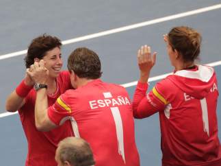 Carla Suárez con España Fed Cup