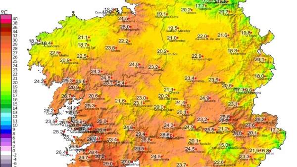 Las temperaturas alcanzan los 30 grados en Galicia en este sábado 20 de abril Las temperaturas alcanzan los 30 grados en Galicia en este sábado 20 de abril