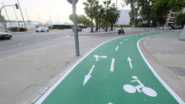 Sevilla 17/04/2019 Nuevo Carril Bici En La Avenida De Juan Pablo Ii Foto: Pepo H Sevilla 17/04/2019 Nuevo Carril Bici En La Avenida De Juan Pablo Ii Foto: Pepo H