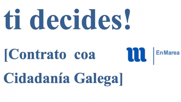 Portada del programa electoral de En Marea Portada del programa electoral de En Marea