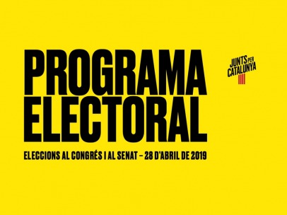 Portada del programa electoral de Junts per Catalunya