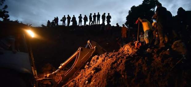 Deslizamiento de tierra en Colombia