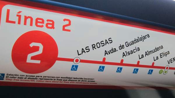 Cartel de la línea 2 de Metro Cartel de la línea 2 de Metro