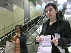 Una mujer multada