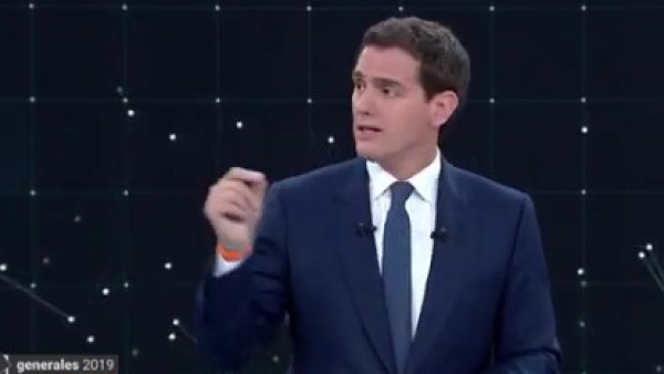 Rivera, durante el debate Rivera, durante el debate