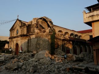 Destruida por el terremoto
