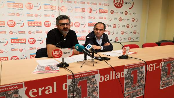 28A.- UGT Y CC.OO. Advierten De Que Galicia 'Se Juega Mucho' Y Llaman A Los Trabajadores A Movilizarse El 1 De Mayo 28A.- UGT Y CC.OO. Advierten De Que Galicia 'Se Juega Mucho' Y Llaman A Los Trabajadores A Movilizarse El 1 De Mayo