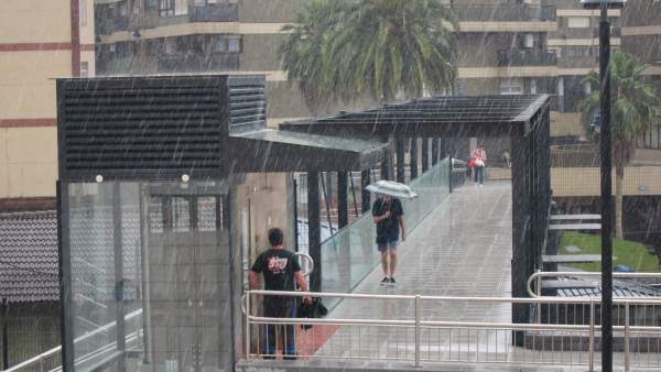 Lluvia en Barakaldo (Bizkaia) Lluvia en Barakaldo (Bizkaia)