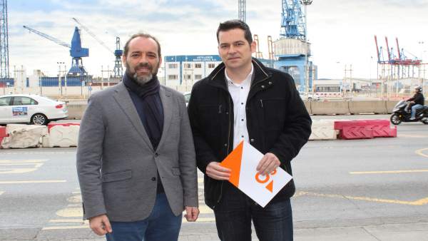 Juan Cassá y Alejandro Carballo, de Cs en el Ayuntamiento de Málaga Juan Cassá y Alejandro Carballo, de Cs en el Ayuntamiento de Málaga