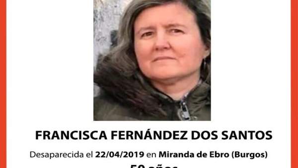 Sucesos.- La Guardia Civil pide colaboración para localizar a una mujer de 50 años desaparecida en Miranda de Ebro Sucesos.- La Guardia Civil pide colaboración para localizar a una mujer de 50 años desaparecida en Miranda de Ebro