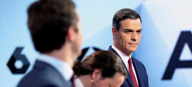 Sánchez, durante el debate
