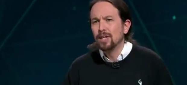 Iglesias, durante el debate