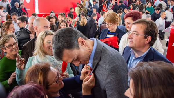 Un mitin de Pedro Sánchezc Un mitin de Pedro Sánchezc