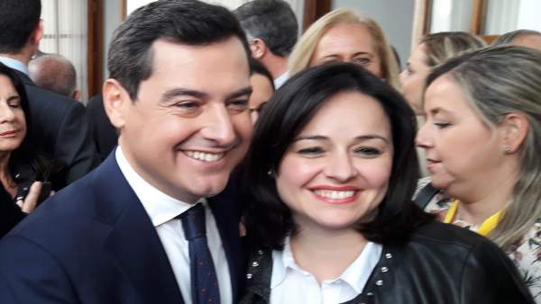 Juanma Moreno y Virginia Pérez Juanma Moreno y Virginia Pérez