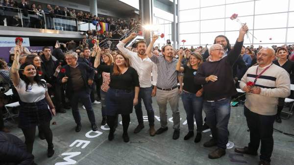 Pablo Iglesias interviene en un mitin en Vigo Pablo Iglesias interviene en un mitin en Vigo