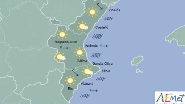 Cielos despejados y máximas de 23 grados este viernes en la Comunitat Valenciana Cielos despejados y máximas de 23 grados este viernes en la Comunitat Valenciana