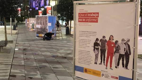 CCOO inaugura una exposición urbana sobre buenas prácticas en prevención de riesgos laborales CCOO inaugura una exposición urbana sobre buenas prácticas en prevención de riesgos laborales