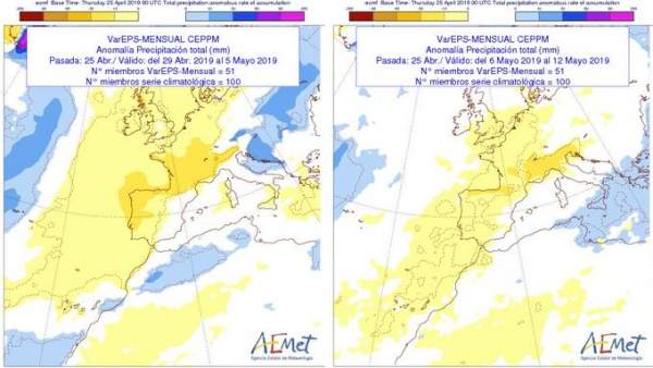 La Aemet prevé dos semanas con temperaturas por encima de lo normal, más propias del mes de junio La Aemet prevé dos semanas con temperaturas por encima de lo normal, más propias del mes de junio