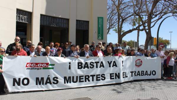 Málaga.- CCOO y UGT de Málaga exigen más prevención para reducir los accidentes laborales Málaga.- CCOO y UGT de Málaga exigen más prevención para reducir los accidentes laborales