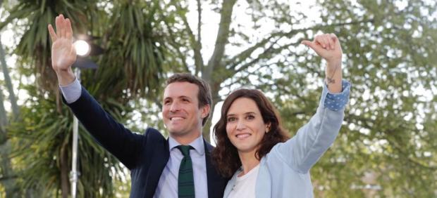 Pablo Casado con Isabel Díaz Ayuso