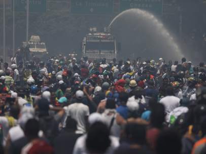 Movilizaciones a favor de Juan Guaidó en Caracas (Venezuela).