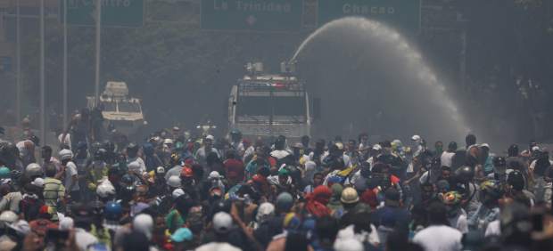 Movilizaciones a favor de Juan Guaidó en Caracas (Venezuela). 