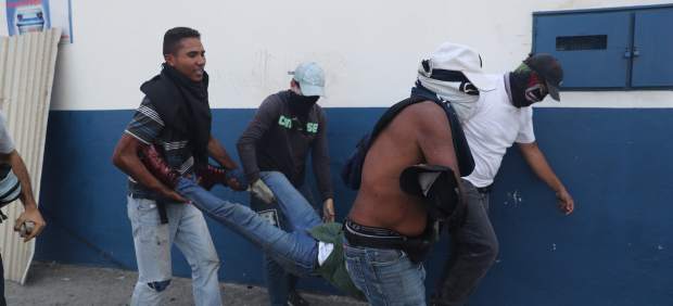 Heridos en Caracas