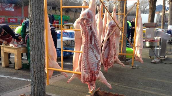 Matanza de un cerdo Matanza de un cerdo