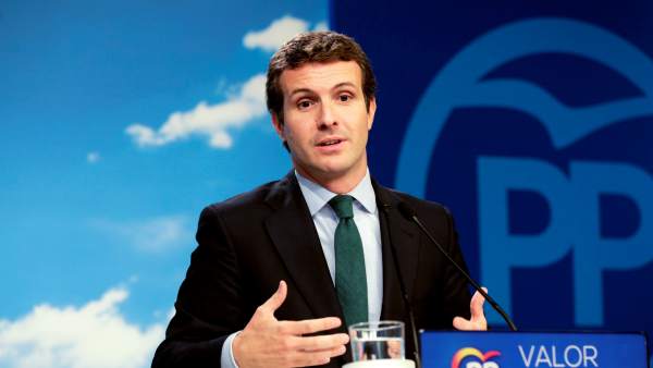 El líder del PP y candidato, Pablo Casado El líder del PP y candidato, Pablo Casado