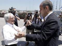 Francisco Camps con Bernie Ecclestone