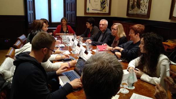Reunión en el Parlament. Reunión en el Parlament.