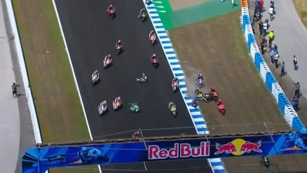Accidente en Moto2 Accidente en Moto2