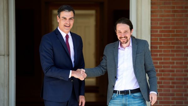 Sánchez recibe a Iglesias Sánchez recibe a Iglesias