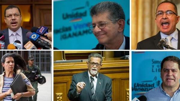 Diputados opositores venezolanos Diputados opositores venezolanos