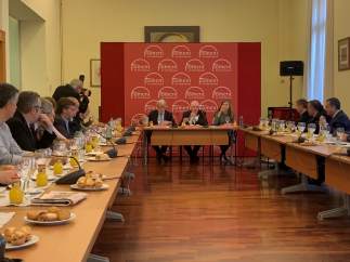 Desayuno de empresarios en Foment del Treball.