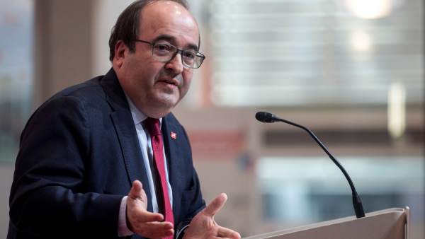 Miquel Iceta, en un acto a principios de 2019. Miquel Iceta, en un acto a principios de 2019.