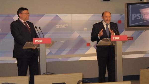 Puig lamenta el estado de Rubalcaba y confía en que 'el hilo de esperanza se convierta en realidad' Puig lamenta el estado de Rubalcaba y confía en que 'el hilo de esperanza se convierta en realidad'